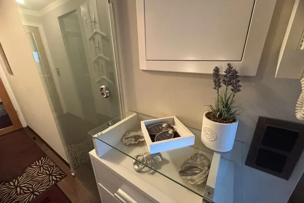 Flur Schuhschrank Ferienwohnung Brandenburgerstr. 11 - Dühne16 mit kleinem Meerblick