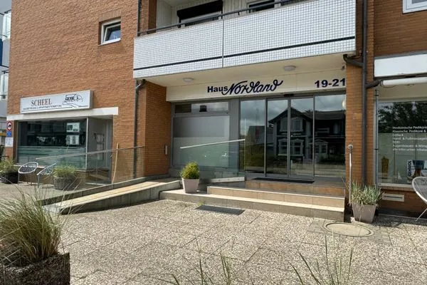 Fassade / Eingang Ferienwohnung im Haus Nordland App 75