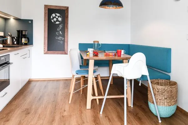 Küche / Küchenzeile  Apartment Gartenblick 7/5 EG mit überdachter Terrasse barrierefrei