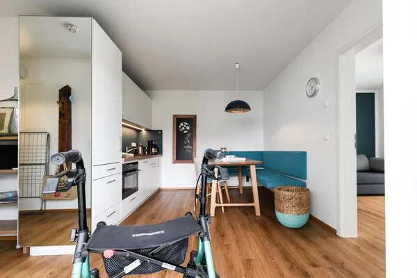 Küche / Küchenzeile  Apartment Gartenblick 7/6 EG mit überdachter Terrasse