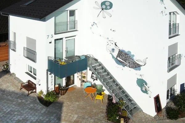 Vogelperspektive  Apartment 7/7 EG barrierefrei - überdachte Terrasse