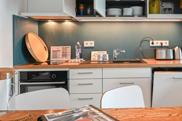 Küche / Küchenzeile  Apartment 7/7 OG - überdachter Balkon