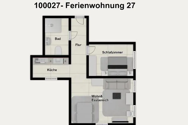 Grundriss Villa Alexandra Ferienwohnung 27