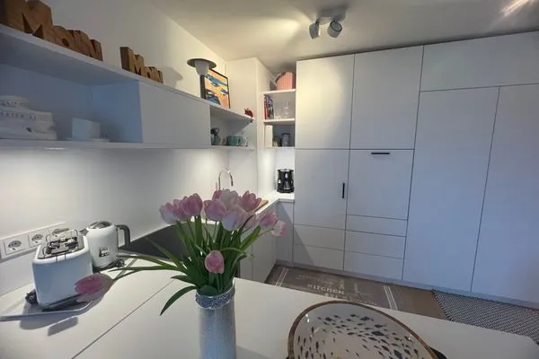 Küche / Küchenzeile Ferienwohnung im Haus Nordland App 105