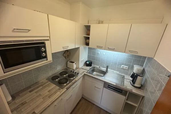 Küche / Küchenzeile Ferienwohnung im Haus Nordland App 25(Hund)