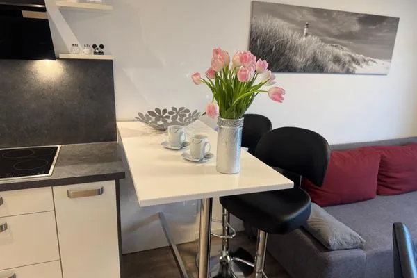 Küche / Küchenzeile Ferienwohnung im Haus Nordland App 97