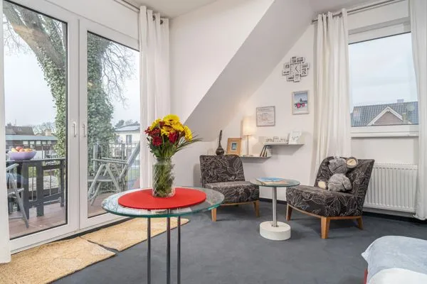 Blick auf den Westbalkon  Ferienwohnung Ohana