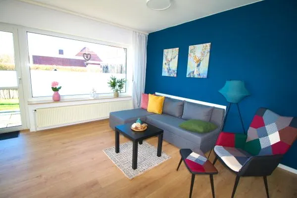 Wohnzimmer  Ferienwohnung Ankerplatz