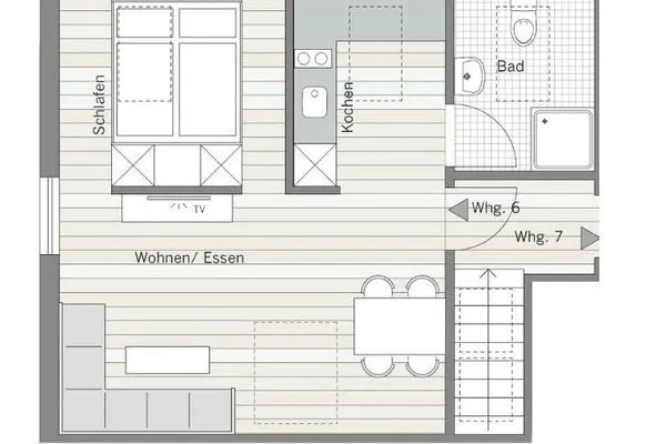 Grundriss Seaside Ferienwohnung 6