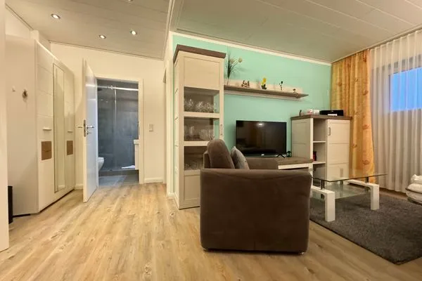 Wohnzimmer Ferienwohnung im Haus Nordland App 76 (Hund)