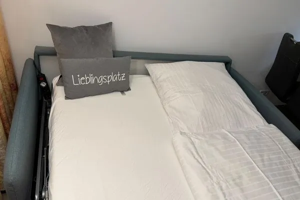 Wohnzimmer Ferienwohnung im Haus Nordland App 76 (Hund)