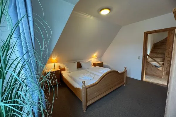 Schlafzimmer Ferienwohnung im DikWai Fewo A in Rantum
