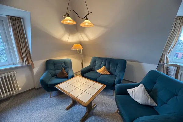 Wohnzimmer Ferienwohnung im DikWai Fewo B in Rantum