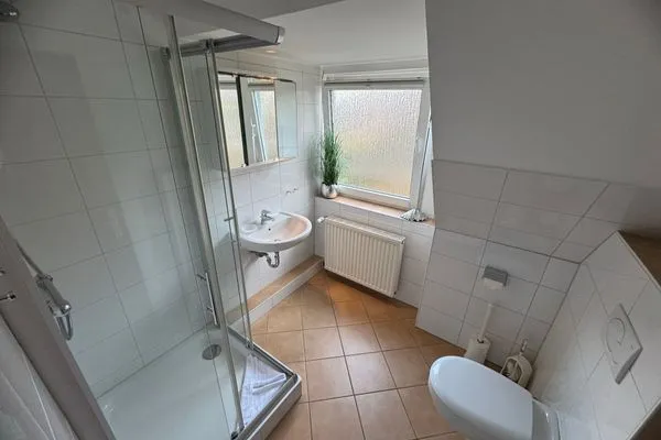 Badezimmer Ferienwohnung im DikWai Fewo B in Rantum