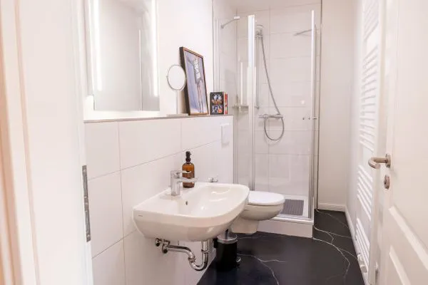 Badezimmer Ferienhof Taarstedt Bowie