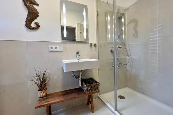 Badezimmer  (MEI71) Ferienwohnung "Strandlust"