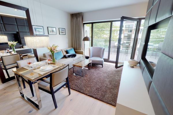 Strandnahe, luxuriöse Ferienwohnung mit Balkon & Sauna - Hundefreundlich