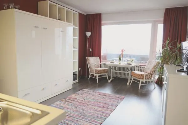 Wohnzimmer  Kjeirstr. 34, Whg. 18, Haus Atlanta, Krabbenliebe