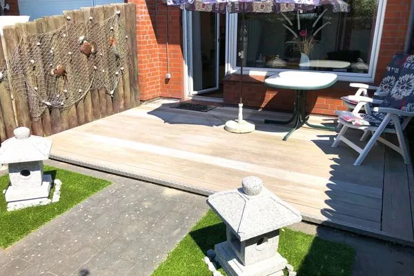 Terrasse  Ferienwohnung Schlordt