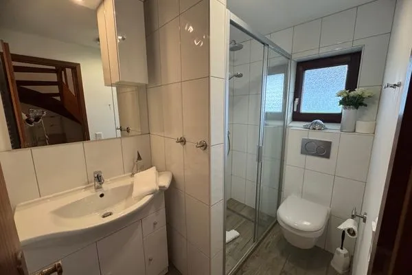 Badezimmer Ferienwohnung im Haus Störtebecker App. 12