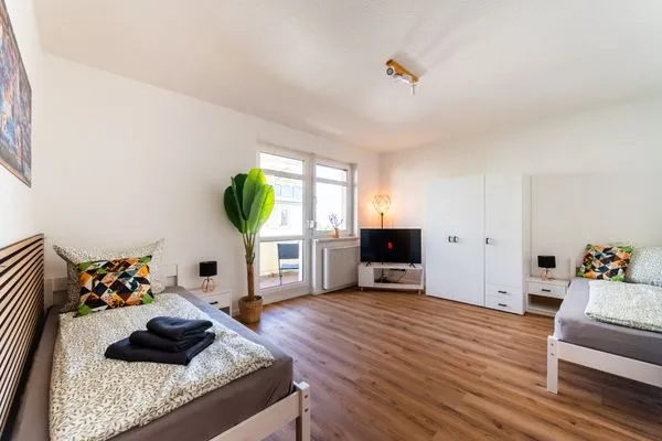 Schlafzimmer  MonteurWohnung*DresdnerBlick*