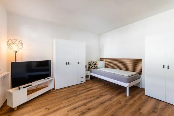 Schlafzimmer  MonteurWohnung*DresdnerBlick*