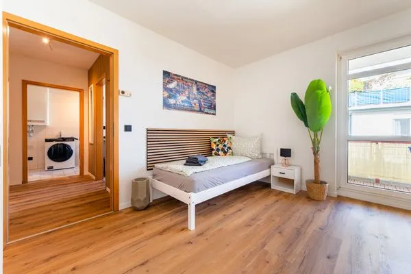 Schlafzimmer  MonteurWohnung*DresdnerBlick*