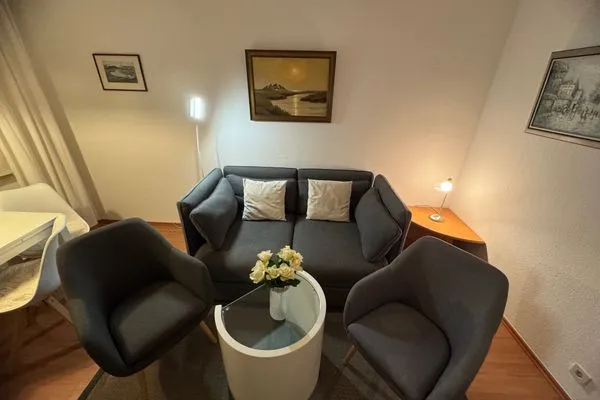 Wohnzimmer Ferienwohnung im Haus Nordland App85