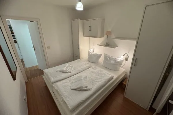 Schlafzimmer Ferienwohnung im Haus Nordland App85