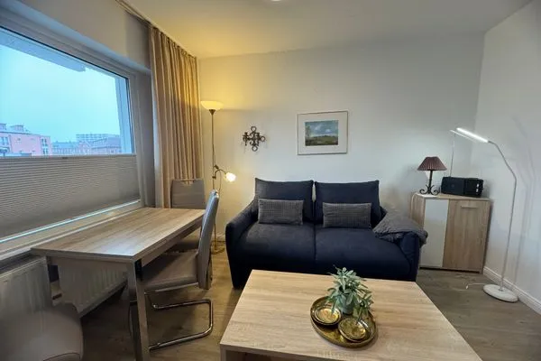 Wohnzimmer Ferienwohnung im Haus Nordland App 25(Hund)
