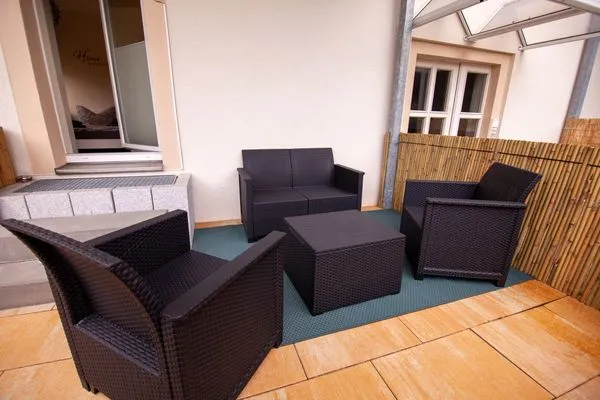 Terrasse  MonteurWohnung Sporbitzer Stübchen Dresden