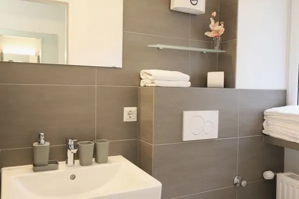 Badezimmer  Kjeirstr. 34, Whg. 07, Haus Atlanta