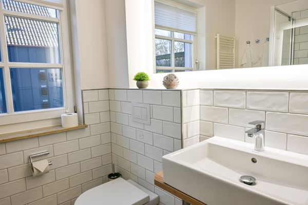 FH Tannenwieck - FH Tannenwieck/ Ferienwohnung Kormoran (EG)  - Badezimmer
