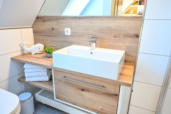 FH Tannenwieck - FH Tannenwieck/ Ferienwohnung Seeadler (DG)  - Badezimmer