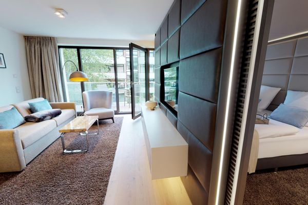 Luxuriöse Ferienwohnung mit Sauna und Balkon in strandnaher Lage