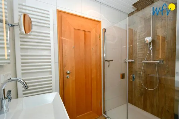 Badezimmer Haus Inselparadies Ferienwohnung Großer Vogelsand