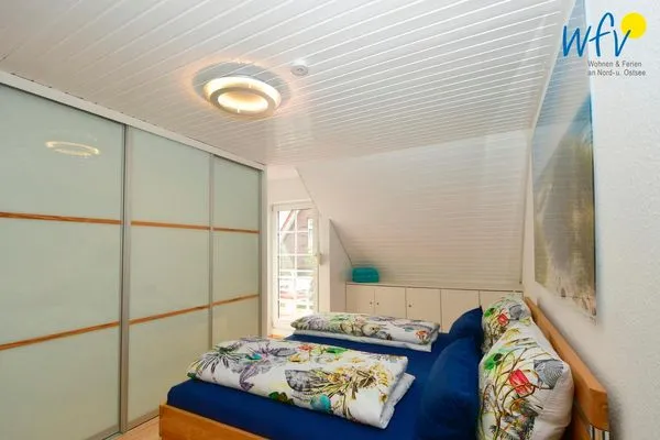 Schlafzimmer Haus Inselparadies Ferienwohnung Großer Vogelsand