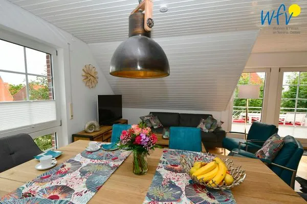 Wohnzimmer Haus Inselparadies Ferienwohnung Großer Vogelsand