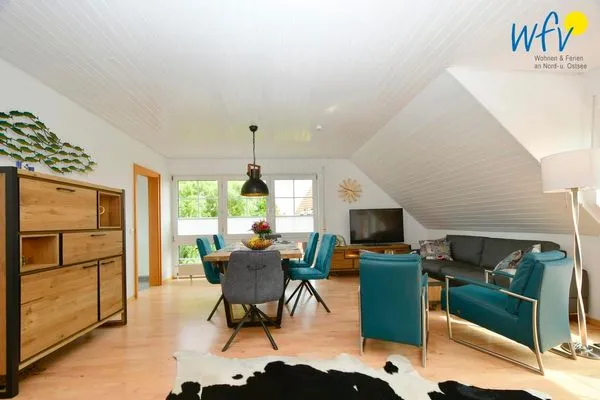 Wohnzimmer Haus Inselparadies Ferienwohnung Großer Vogelsand