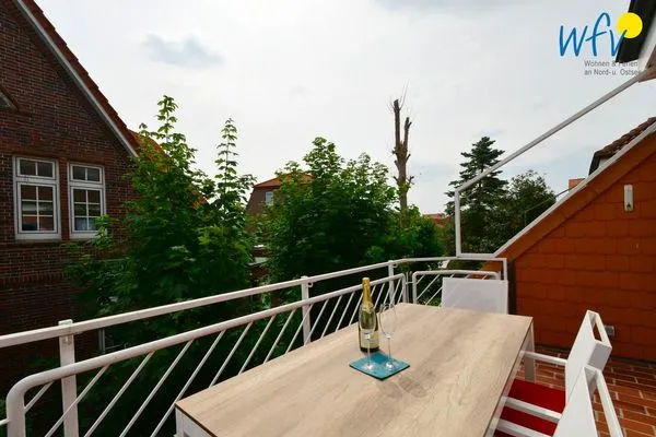 Balkon Haus Inselparadies Ferienwohnung Großer Vogelsand