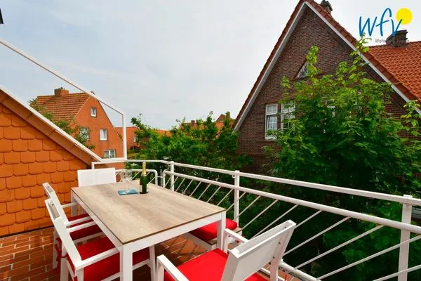 Balkon Haus Inselparadies Ferienwohnung Großer Vogelsand