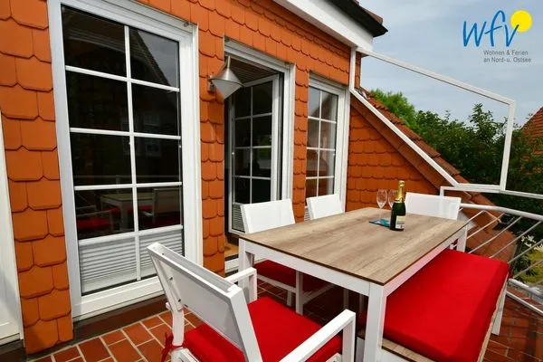 Balkon Haus Inselparadies Ferienwohnung Großer Vogelsand