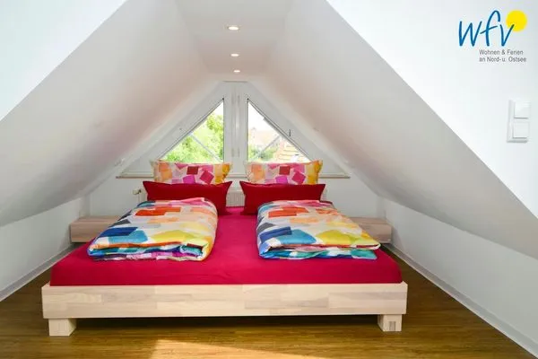 Schlafzimmer Haus Inselparadies Ferienwohnung Großer Vogelsand