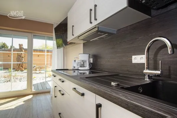 Küche / Küchenzeile  App. 10 mit Terrasse, Privatstrand