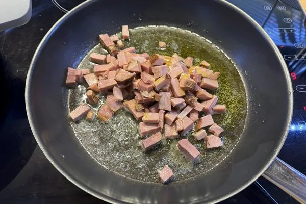 Zubereitung Rezept Maniatiki Makaronada-Tsouchti