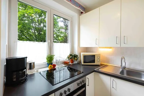 Küche / Küchenzeile  (PAR1c) Ferienwohnung "Weßling"