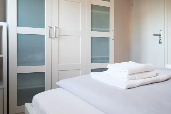 Schlafzimmer  Ferienwohnung "Möwensand"