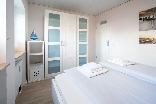 Schlafzimmer  Ferienwohnung "Möwensand"