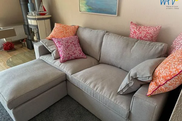 Wohnzimmer Haus Ebbe und Flut Ferienwohnung 2