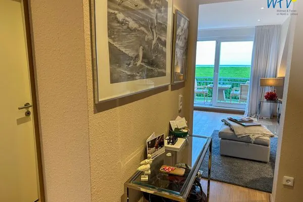 Wohnzimmer Haus Ebbe und Flut Ferienwohnung 2